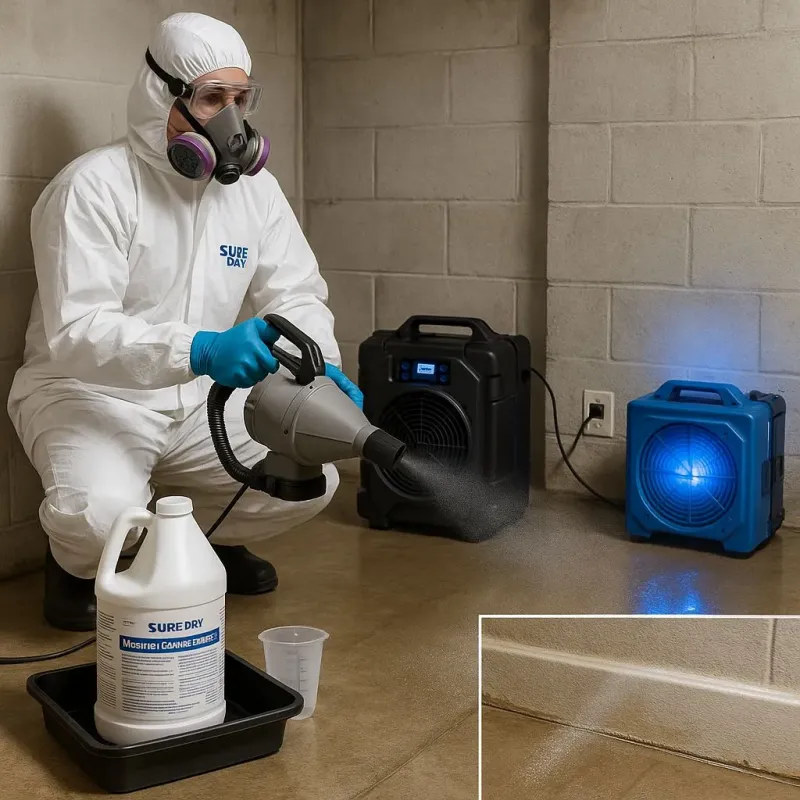 Sanitization and Odor Removal process in Granby, MA